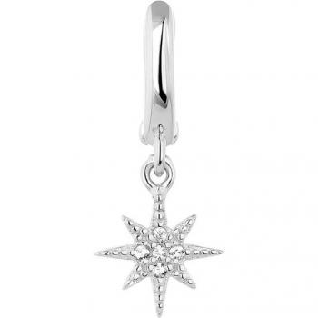 Piercing aro Calista de plata bañado en rodio