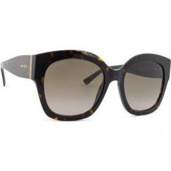 Jimmy Choo Leela/S 086 HA 55 Brown Square Gradient Sunglasses for Women, Size: ONE Size