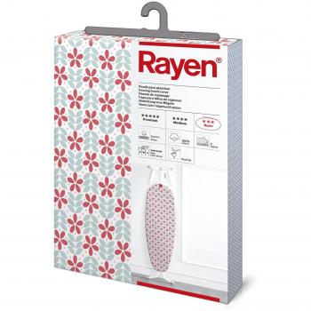 Rayen | Funda Tabla de Planchar Universal | Funda de Planchar Ajuste EasyClip | 2 capas: Espuma y tejido 100% Algodón | Gama Basic | Medida: 115 x 47 cm | Estampado