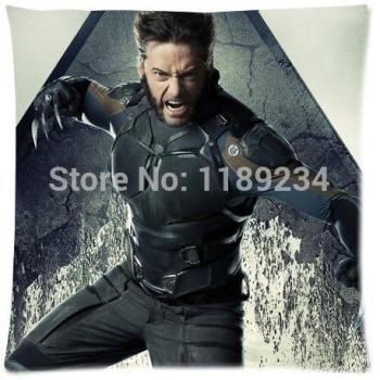 diy-hot creativo regalo Hugh Jackman X hombres días de futuro pasado lumbar funda de almohada Dakimakura funda de almohada 45,72 cm x 45,72 cm