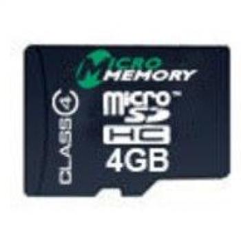 MicroMemory MMMICROSDHC4/4GB 4GB MicroSDHC Class 4 memoria flash - Tarjeta de memoria