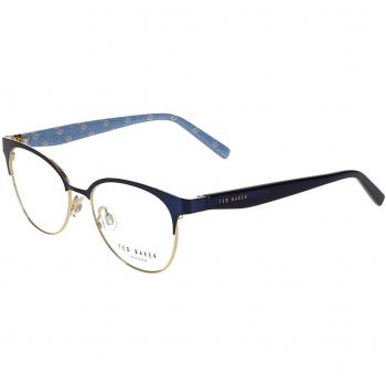 Ted Baker TB2321 657 Women's Eyeglasses Blue Size 49 - Frame Only - Blue Light Block Available