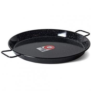 Garcima 5020655 Paellera Valenciana Esmaltada 16 personas/ 55 cm, Negro, 71 x 55 x 5 cm