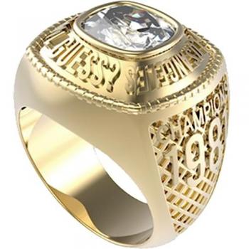 Anillo de Hombre Guess Champions JUMR01375JWYG64 Oro Talla Única