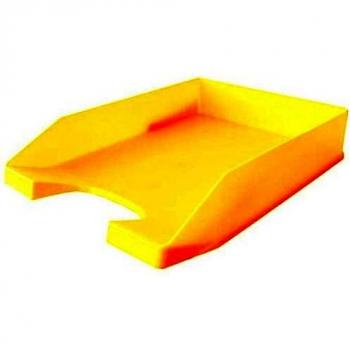 Cesta para cartas Leitz Plus A4, Poliestireno, Amarilla