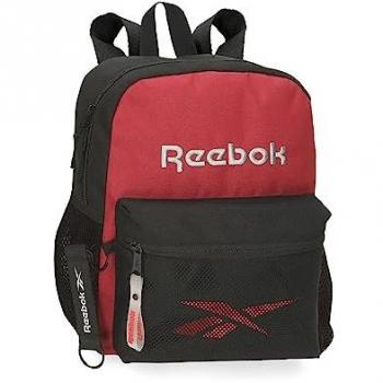 Mochila Escolar Reebok Portland de Poliéster Negra 27x32x10 cm, 8.64L