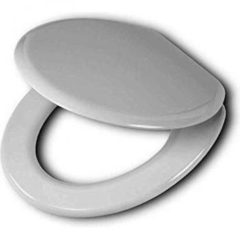 Asiento de WC Reno MDF Blanco con Cierre Suave 44 x 37 x 5 cm