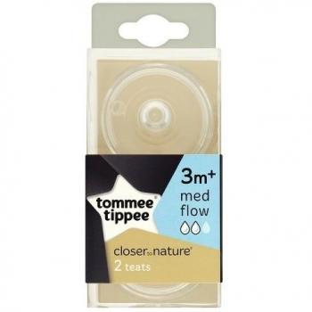 Closer to Nature Medium Flow Easi-Vent Teat 3m+ - 2 Teats