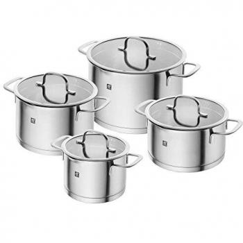 Set de Ollas Zwilling TrueFlow 4 Piezas Acero Inoxidable