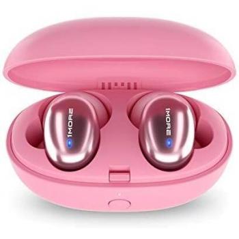1MORE Auriculares True Wireless, Bluetooth 5.0, 24 horas tiempo de reproducción, con funda de carga.