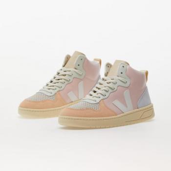 Veja Women's V-15 Mid Top Sneakers - Multicolor Leather Jogging Shoes, Sizes: 3 UK, 4 UK, 7 US, 6 US
