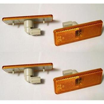 Luces reflectoras laterales 4 x LED para lámparas ámbar Actros Atego Axor E11 marcadas OEM reemplazan 0005445211/311/411