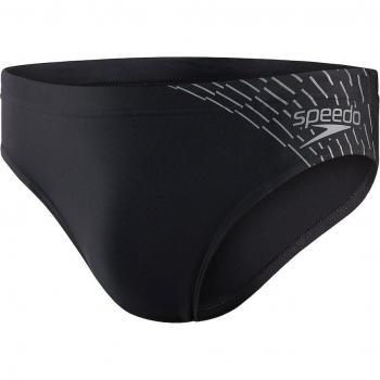 Bañador de hombre Speedo Medley Logo 7cm Brief negro gris