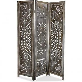 Biombo Versa de Madera 170 x 40 cm - Diseño Original y Estilo Rústico