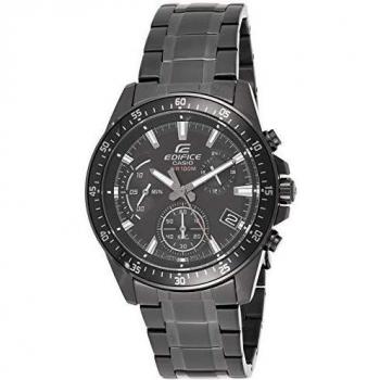 Casio EDIFICE Reloj en caja sólida, 10 BAR, Negro, para Hombre, con Correa de Acero inoxidable, EFV-540DC-1AVUEF