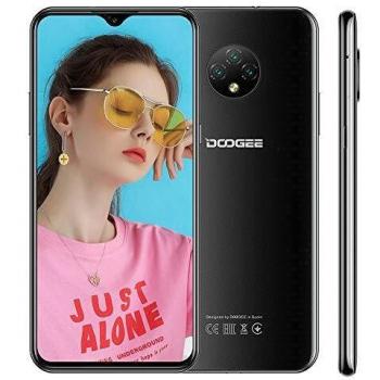 Moviles libres doogee x952020 android 10 smartphone libre pantalla 652 pulgadas 4350mah bateria triple camara 13mp5mp16gb 2gb doble sim 4g face id negro 2