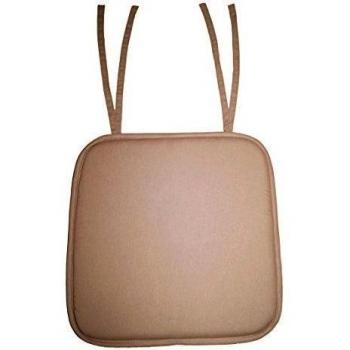 Lushomes algodón almohadón sólido beige almohadilla llena de espuma cuadrada 15 x 15