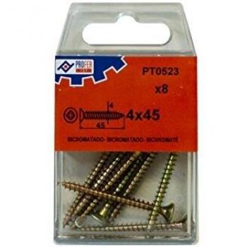 PROFER TOP - Tirafondo C/Plan Pozi Bic C/8 Profer Top 4X45 Mm