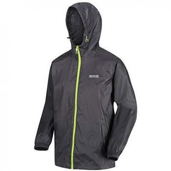 Regatta Pack-It III-Chaqueta Técnica Ligera, Impermeable Y Transpirable, con Capucha Plegable Y Costuras Selladas Jackets Waterproof Shell, Hombre, Magnet, M