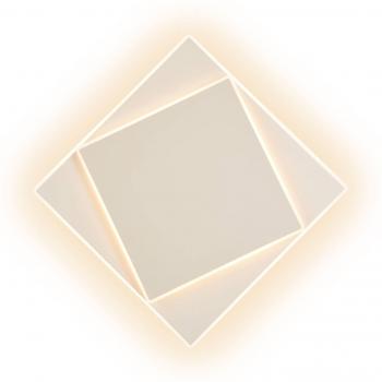 Aplique de pared LED Mantra Dakla 18W, color blanco, 28x28 cm