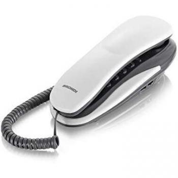 Teléfono Fijo Analógico Brondi Kenoby Blanco y Gris