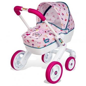 Smoby 251313 - Cochecito Pop Pram Peppa Pig, 53.5 x 37.5 x 46 cm