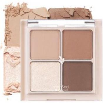 rom&nd Better Than Eyes N01 Dry Willow Flower 4-Pan Eyeshadow Palette 6g