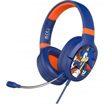 OTL Technologies Sonic The Hedgehog Moderno Pro G1 Auriculares Gaming con Micrófono Extraíble Alámbrico Diadema Azul y Rojo