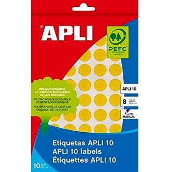 Apli 2742 Etiquetas Adhesivo Sobres Manual, Rojo, 19 Mm X 5 H X 02742