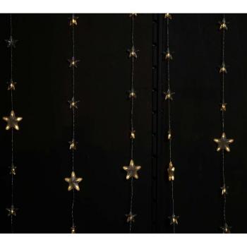 Guirma Cortina de 18 Estrellas cálido con 144 Led