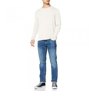 Jack & Jones Jprblalinen Knit Crew Neck STS Suéter, Blanc De Blanc, M para Hombre