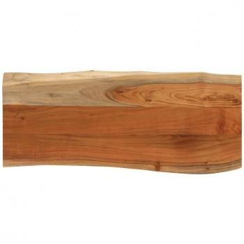 Tablero Rectangular de Madera de Acacia Borde Vivo 90x40x3.8 cm Marrón