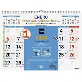 Finocam - Calendario de pared 2020 Color Mixto español