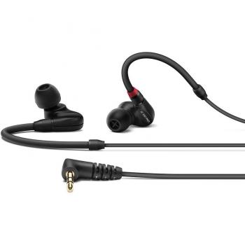 Sennheiser IE 100 Pro Black In-Ear Monitors - Dynamic 10mm Transducer, Corded with Silicone Adapters