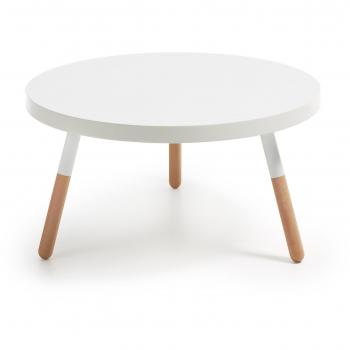 Kavehome Mesa Centro Kirb 80 cm, blanco