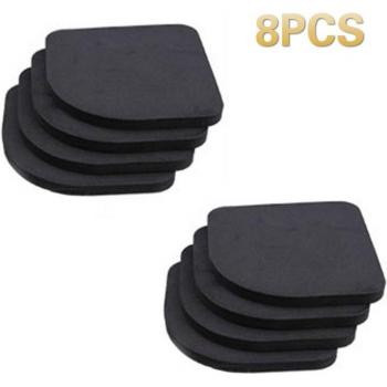 Alfombrillas Antivibración y Antideslizantes para Lavadora y Frigorífico - Juego de 4/8 Piezas, Accesorios de Cocina y Baño