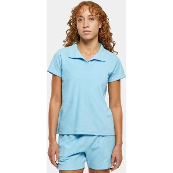 Urban Classics Women's Towel Polo Shirt, Baltic Blue
