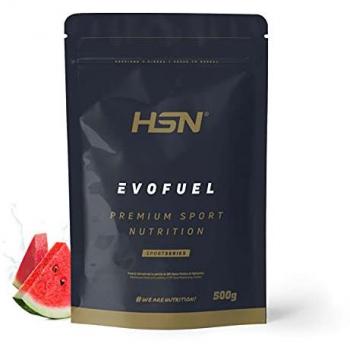 Pre Entreno + Intra Entreno Evofuel de HSN Sabor Sandía 500 g | 10 Tomas por Envase | Cafeína + Carbohidratos + Aminoácidos + Nitratos | No-GMO, Veg