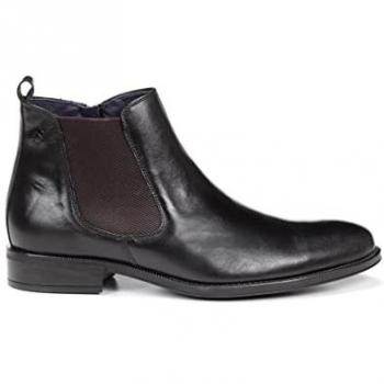 Botines de Hombre Fluchos Heracles 8756 Negro con Tecnología Memory (Talla 45)