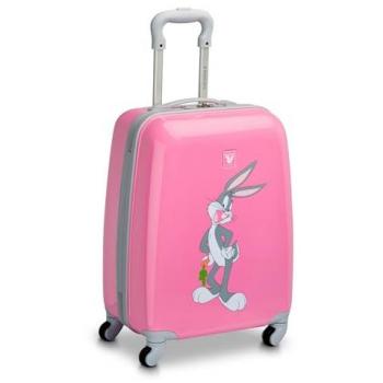 Maleta Trolley Infantil Roncato Bugs Bunny Rosa 50 cm con 4 Ruedas