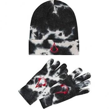 Difuzed Assassins Creed-Gorro de Punto y Guantes para Hombre y niño con Logo Core, Mehrfarbig, Talla