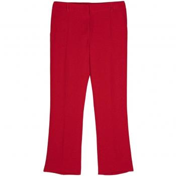 Valentino Women's Silk Trousers in Red | Size 42 | 5B3RB3601MM157