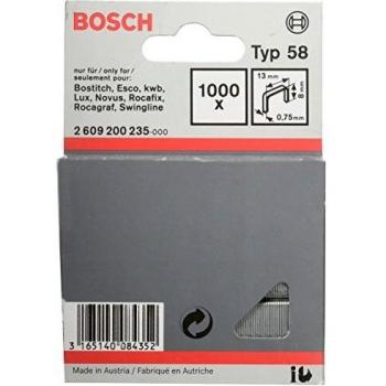 Bosch 2 609 200 235 - Grapa de alambre fino tipo 58-13 x 0,75 x 8 mm