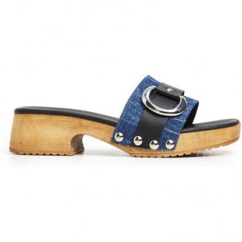 Sandalias de mujer Lois 74360 con detalle de tachuelas y cierre de hebilla
