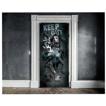 Puerta Zombie Attack Decorativa de 80 X 180 cm