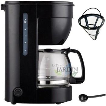 Cafetera Eléctrica de Goteo 6 Tazas 0.75L con Jarra de Cristal, Filtro y Apagado Automático - 650W