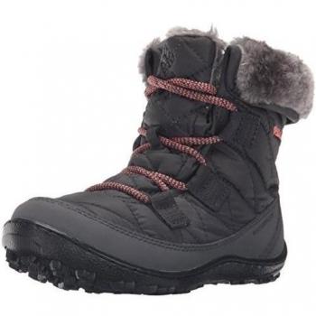 Columbia BY1334 - Botas bajas de invierno para niñas, color Negro