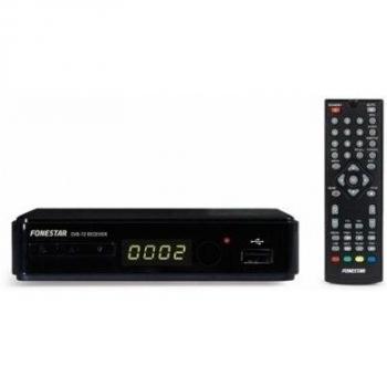 RECEPTOR DVB-T2 HD FONESTAR RDT-758HD - PVR CON TIME SHIFT - USB - EPG - HDMI - EUROCONECTOR - NEGRO