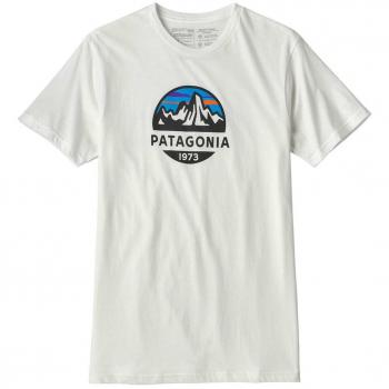Patagonia Fitz Roy Scope Organic Camiseta, Hombre, Blanco, S
