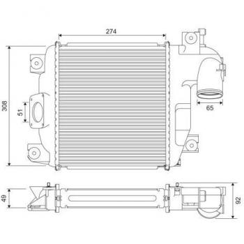 Intercooler VALEO 818321 de alto rendimiento